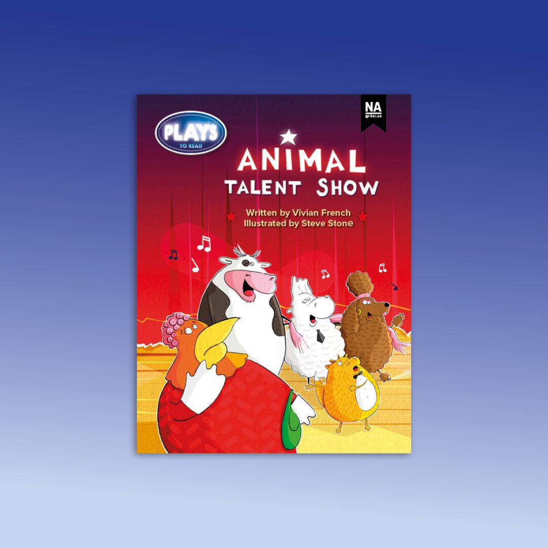 Läromedel i serien PLAYS för engelska årskurs 1-3. Animal talent show.